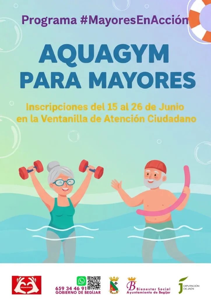 Begíjar abre inscripciones para Aquagym para Mayores de 60 años