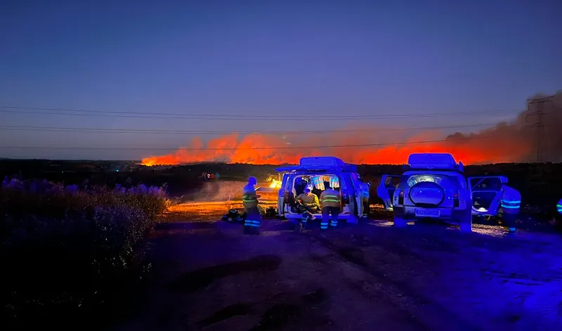 El Plan Infoca se eleva a nivel 2 por el incendio en Villanueva de los Castillejos