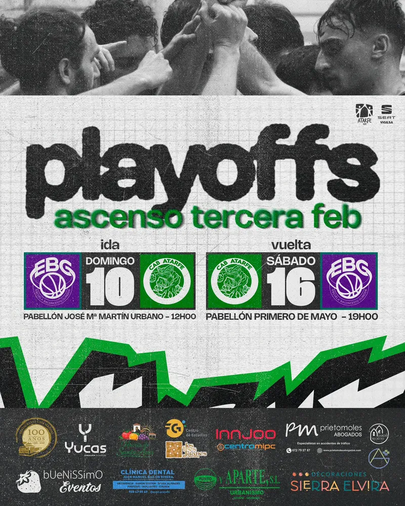 El CAB Atarfe se juega el ascenso a Liga Nacional este sábado en casa