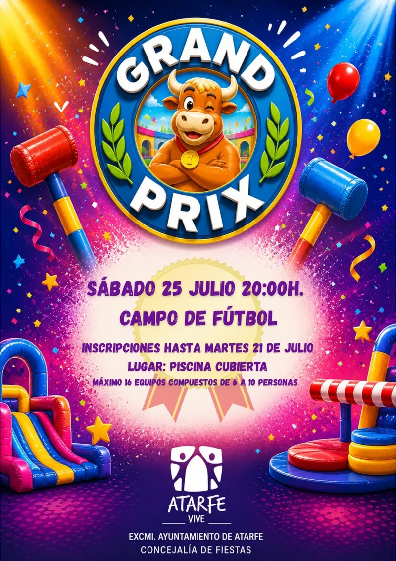 El Grand Prix llega a las Fiestas de Atarfe con pruebas de habilidad y humor