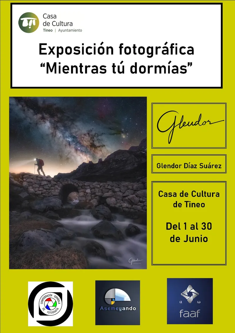 Glendor Díaz expone la belleza de la noche en Tineo