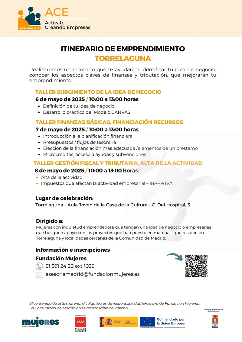 Torrelaguna lanza un itinerario gratuito de emprendimiento para mujeres en mayo