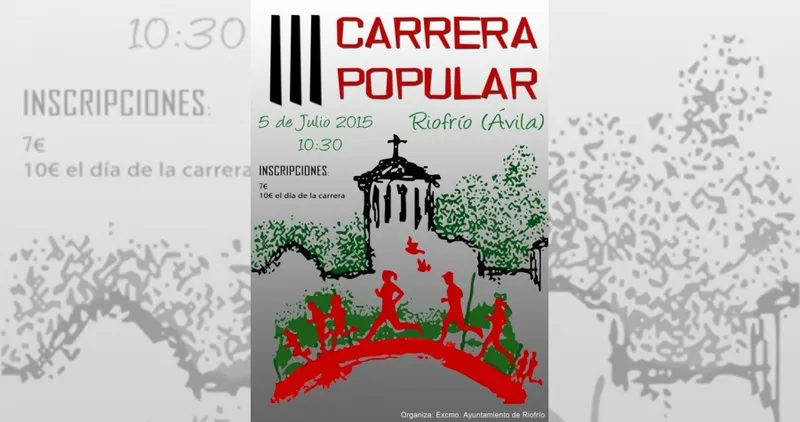 Riofrío celebra su III Carrera Popular el próximo domingo