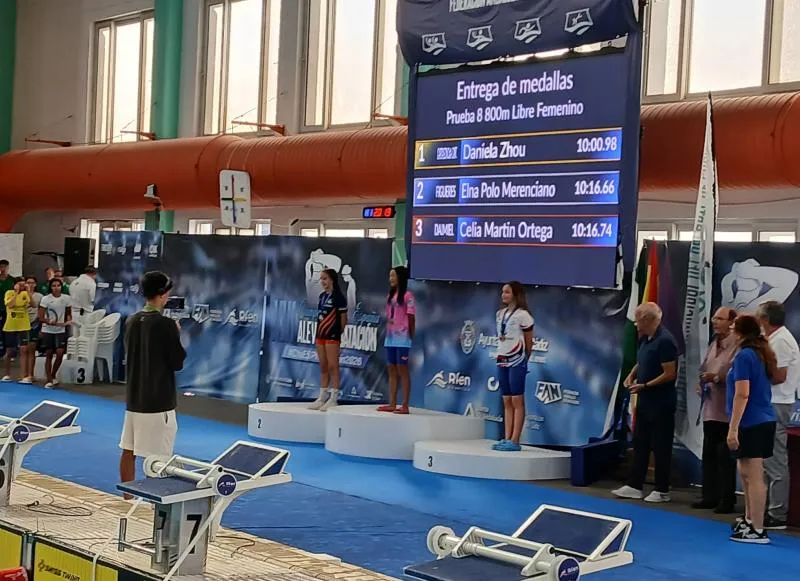 Doble éxito para el Club Natación Daimiel en el Campeonato de España Alevín de Cádiz