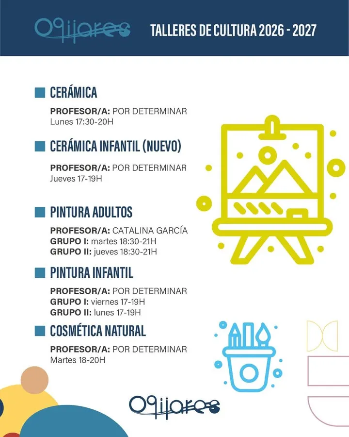 Ogíjares abre la matrícula para sus talleres culturales de cerámica, teatro y más