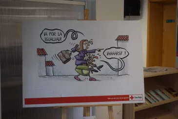 El humor gráfico de Cruz Roja llega a Piélagos para promover la corresponsabilidad familiar
