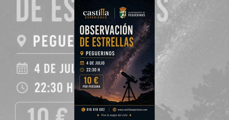 Peguerinos invita a observar las estrellas el 4 de julio