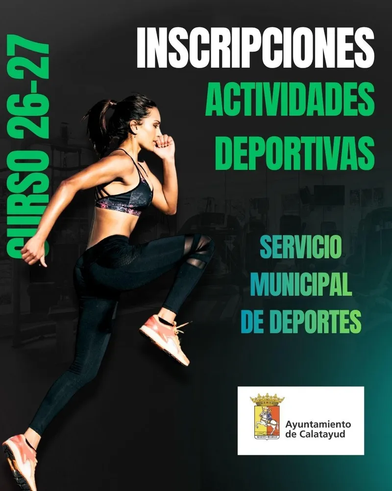 Calatayud abre inscripciones para actividades deportivas y natación del curso 2026/2027