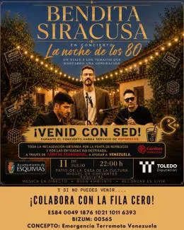 Concierto benéfico en Esquivias para ayudar a Cáritas de Venezuela