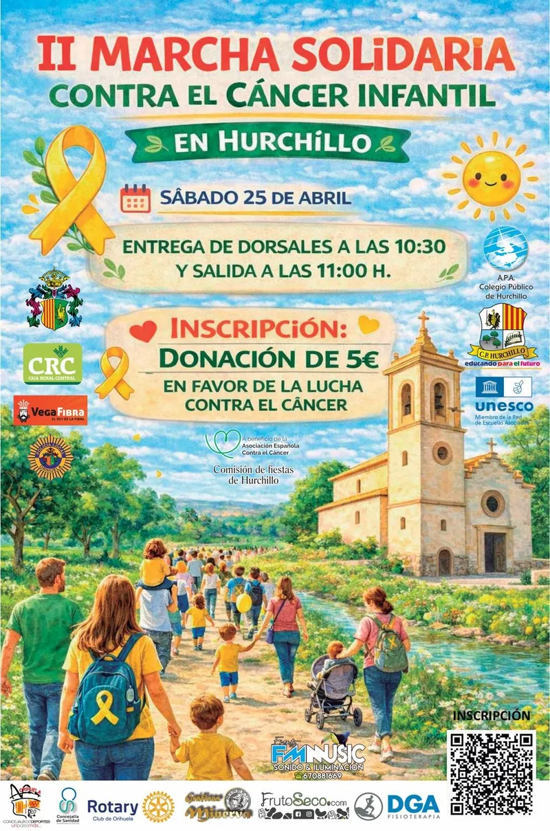 II Marcha Solidaria contra el Cáncer Infantil en Orihuela