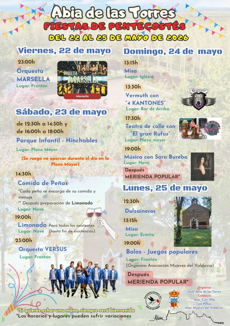 Abia de las Torres anuncia sus fiestas de Pentecostés 2026