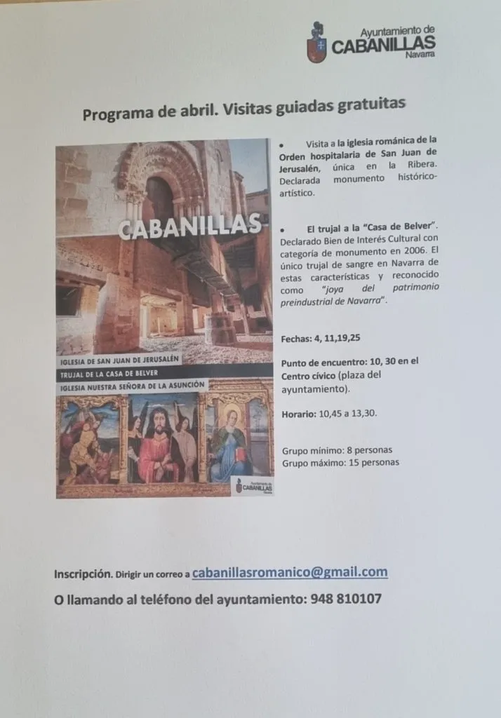 Cabanillas abre sus puertas a visitas guiadas a su iglesia románica y trujal histórico