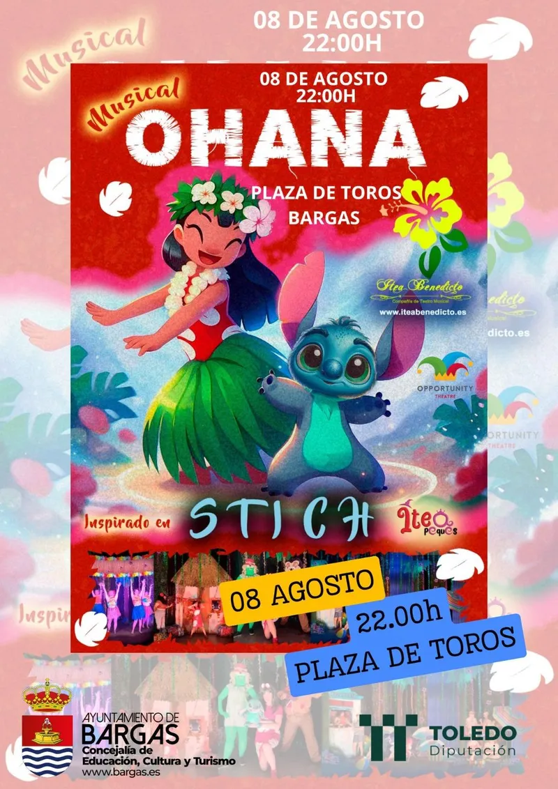 Bargas acoge el musical familiar 'Ohana' inspirado en Stitch este verano