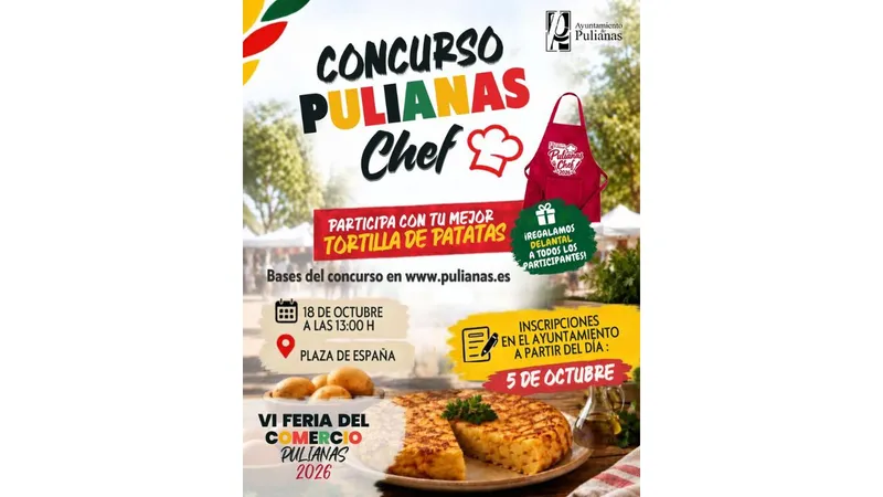 Pulianas celebra su VI Feria del Comercio con un concurso de tortilla de patatas
