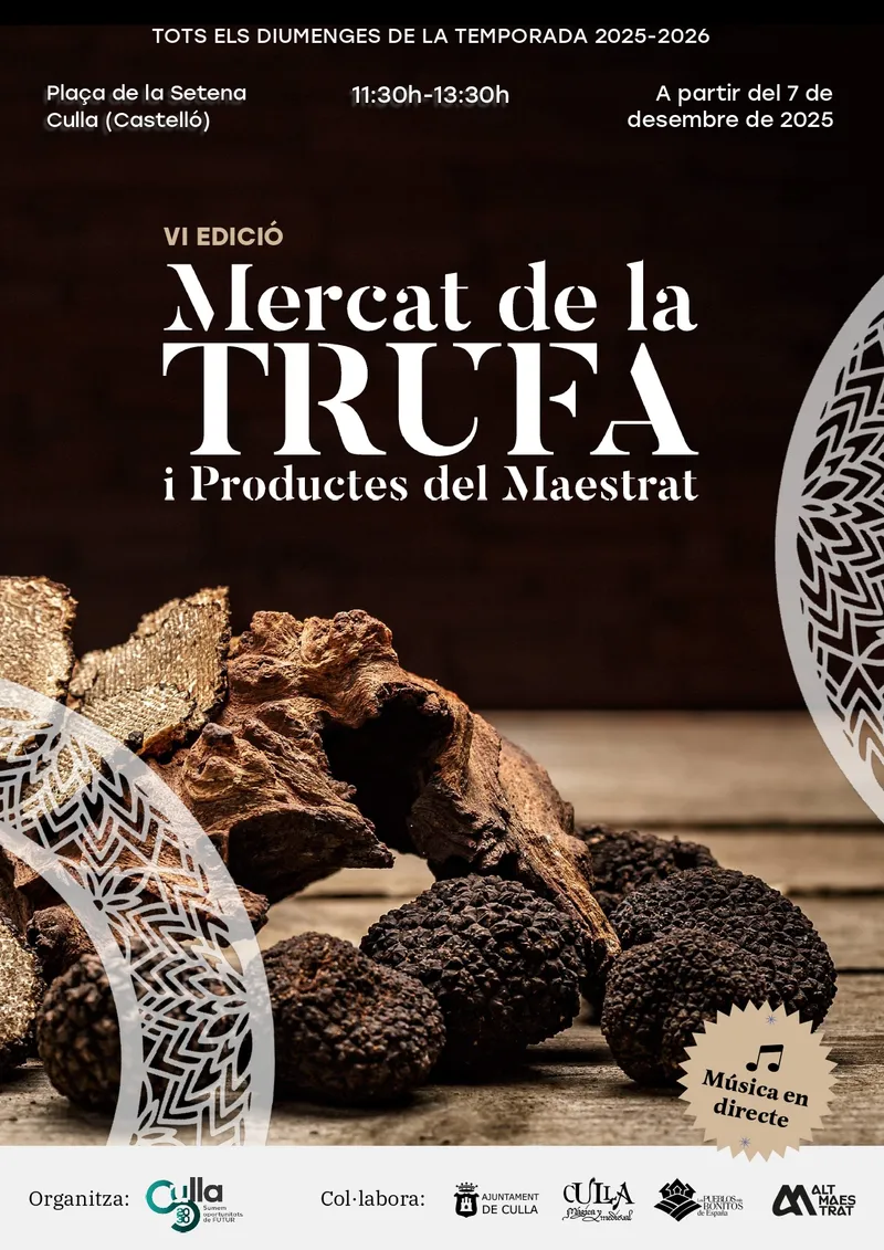 Culla celebra la VI edición del Mercado de la Trufa y productos del Maestrat