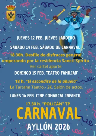 Ayllón anuncia el Carnaval 2026 con el lema 'Y que el silencio se convierta en Carnaval'