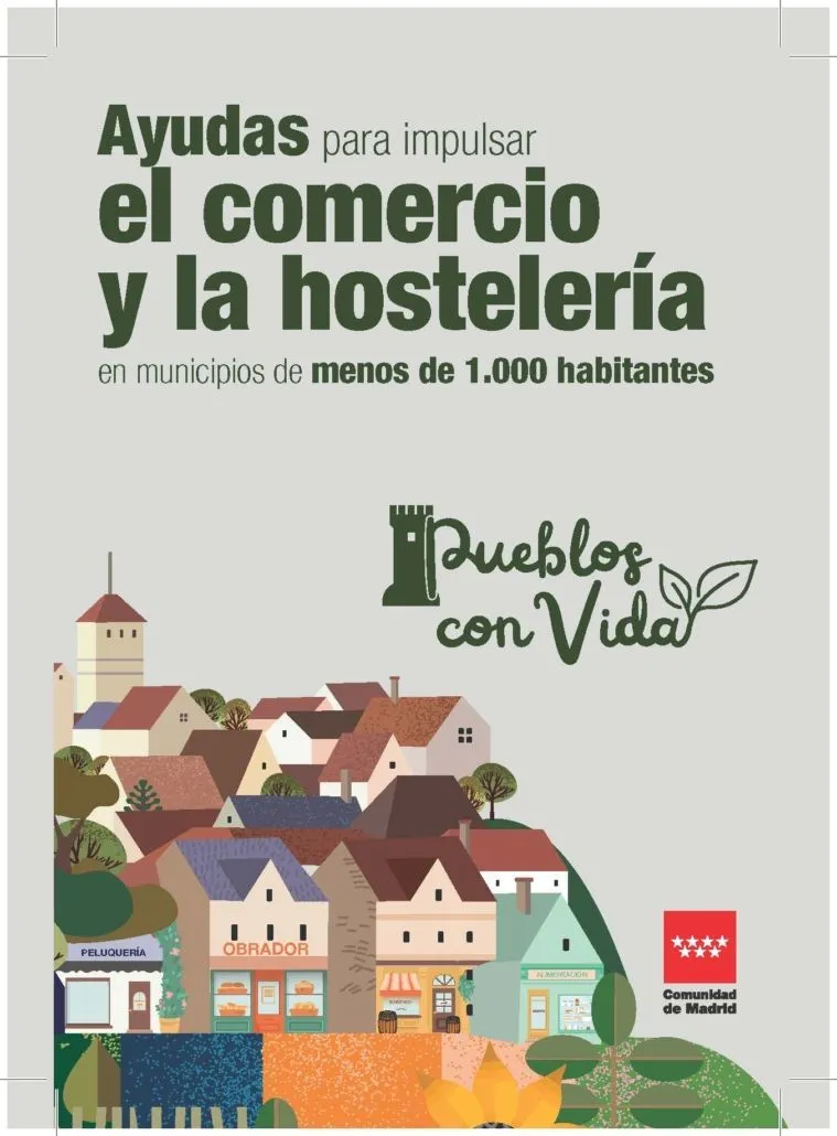 Ayudas para el comercio en municipios madrileños de menos de 1.000 habitantes
