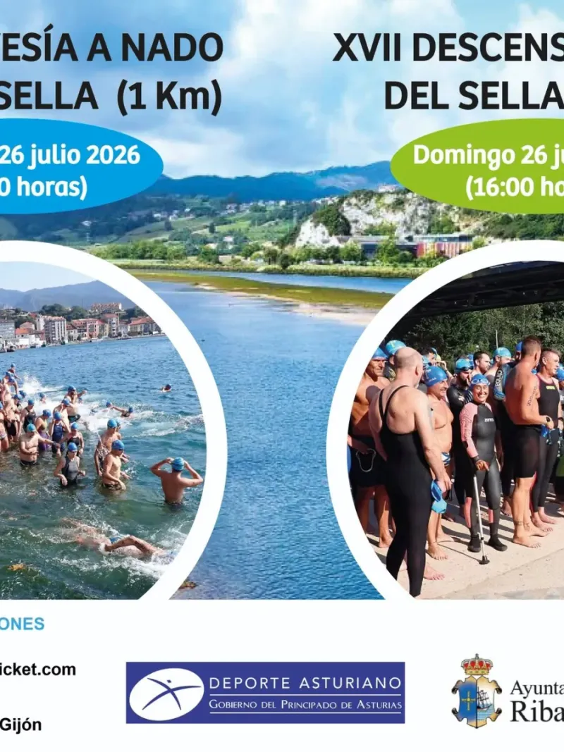 Ribadesella acoge la XXVII Travesía a nado de la Ría y el XVII Descenso del Sella