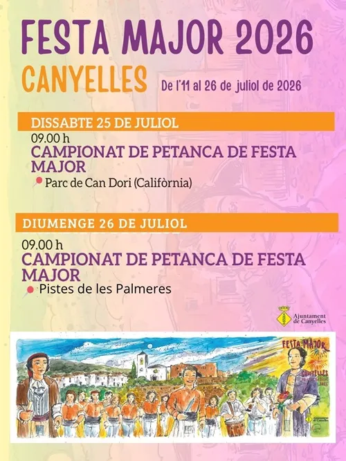 Los campeonatos de petanca ponen fin a la Festa Major de Canyelles