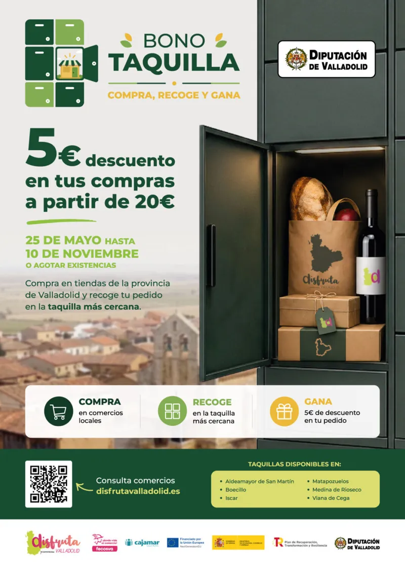 Íscar impulsa el comercio local con la campaña 'Bono Taquilla' y premios en compras