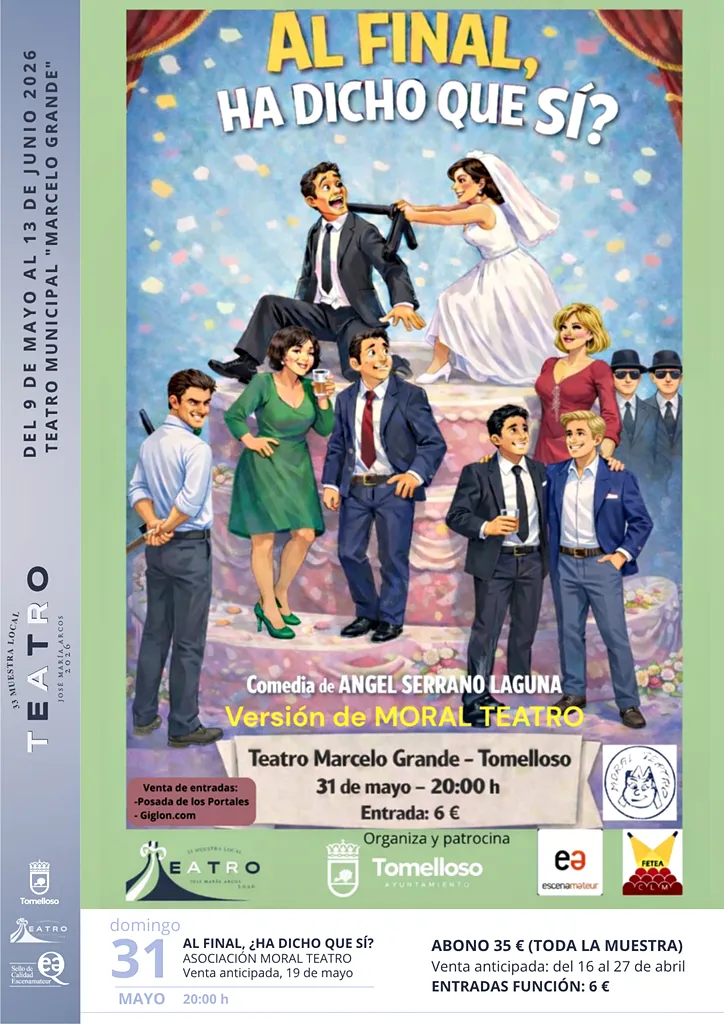 Moral Teatro estrena comedia en la XXXIII Muestra Local de Tomelloso