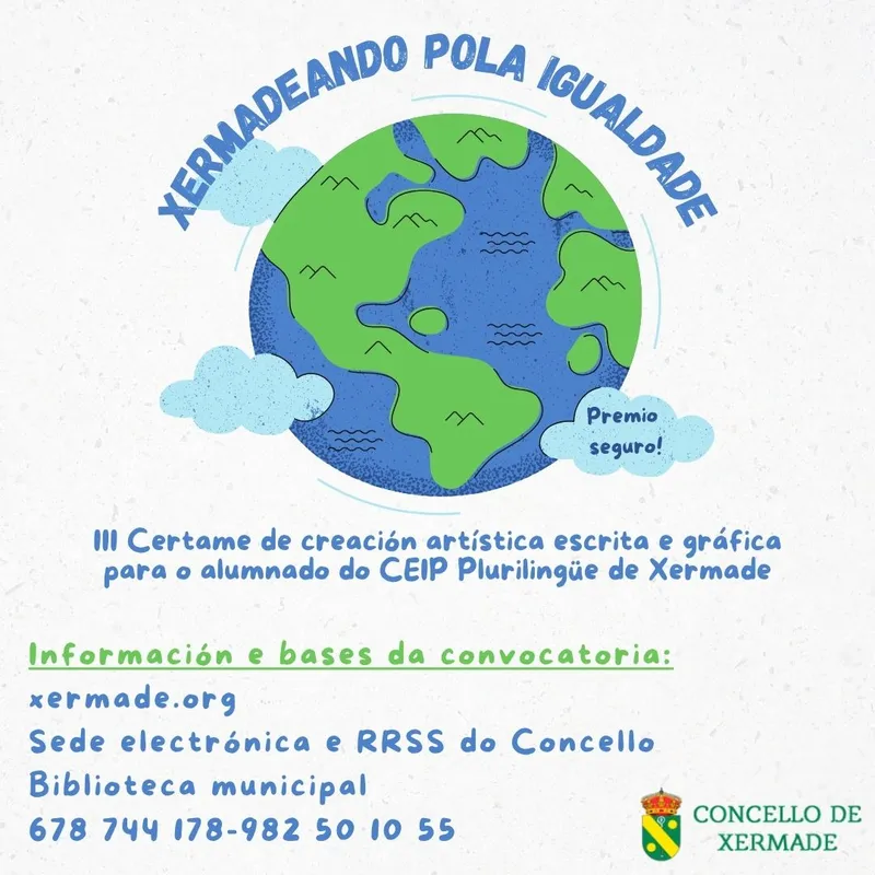 Xermade lanza el III Certamen 'Xermadeando pola igualdade' para escolares