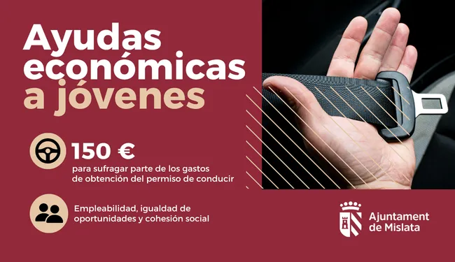 Mislata abre plazo para ayudas a jóvenes para el carnet de conducir hasta 2026