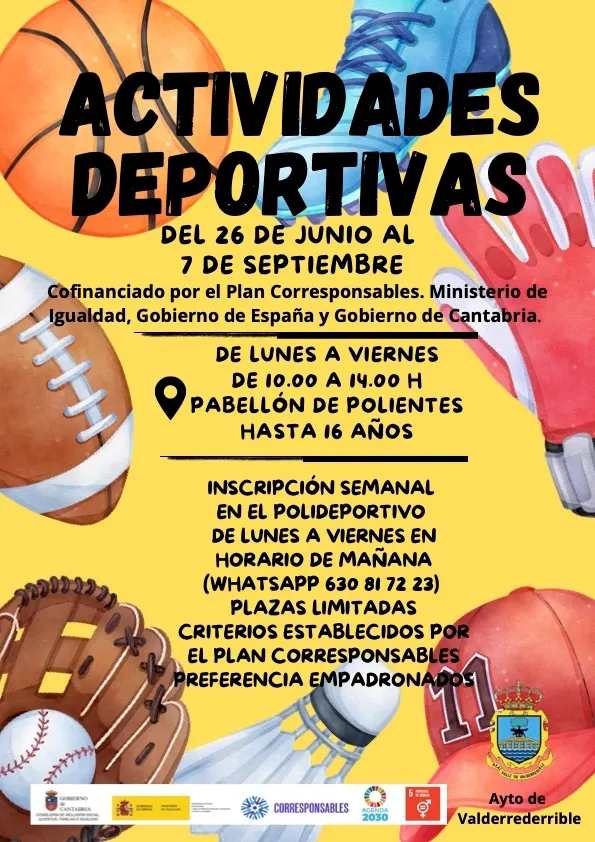 Valderredible presenta su programa de actividades deportivas para el verano 2026