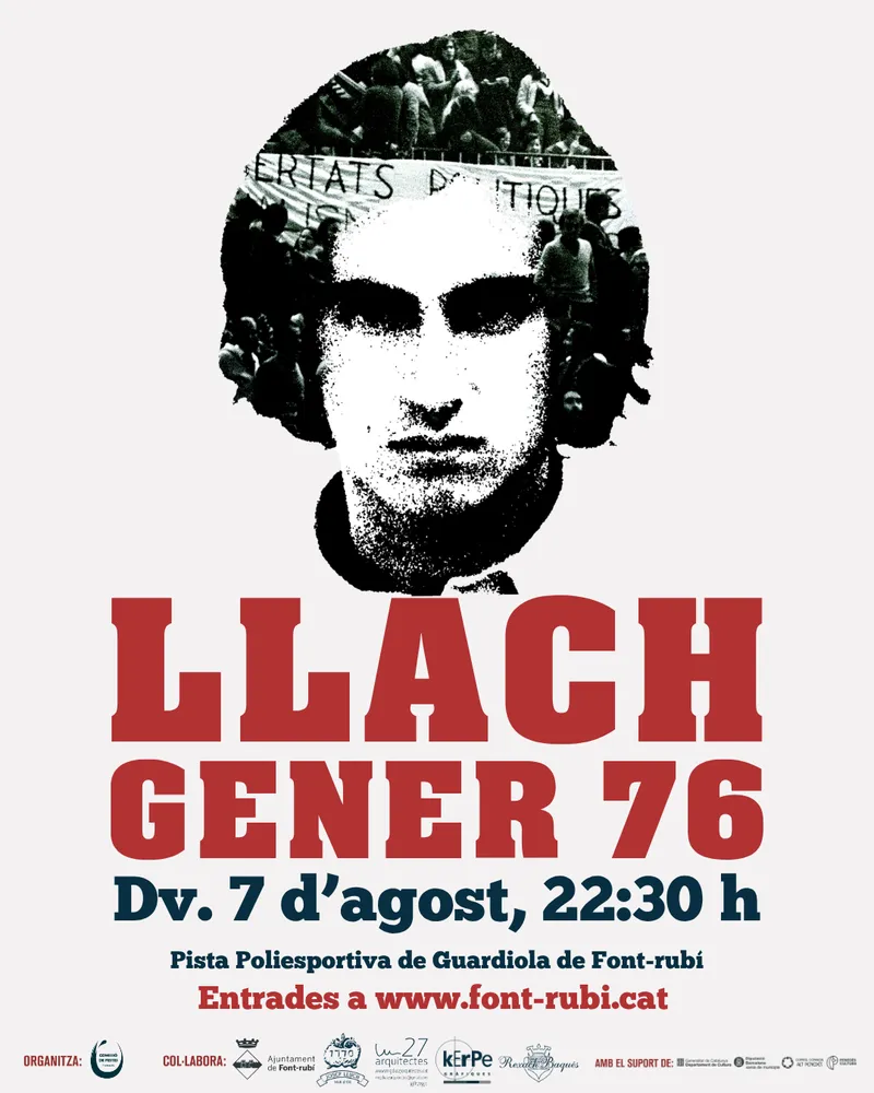 Font-rubí conmemora los 50 años de los históricos conciertos de Lluís Llach con un recital especial