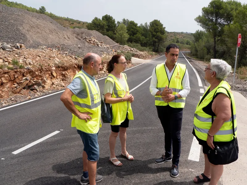 Diputación de Castellón invierte 1,5 millones en mejorar la seguridad de la CV-203 en Caudiel