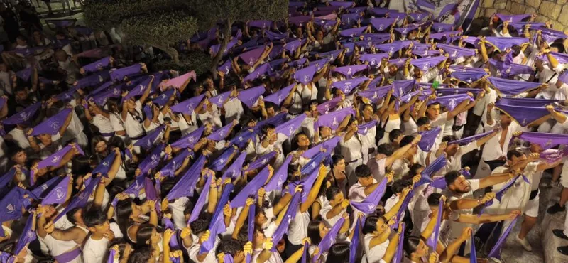 Alalpardo celebra la imposición del pañuelo a San Sebastián con la Peña El Coñazo