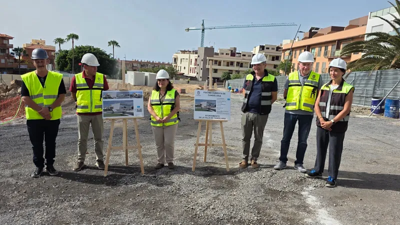 Candelaria inicia la construcción de su nueva piscina municipal cubierta