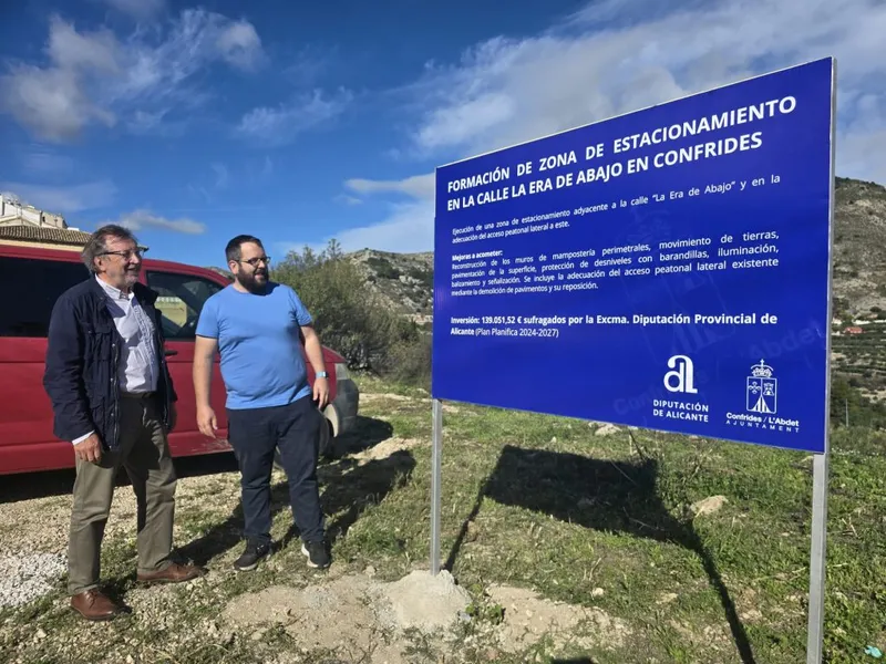 Confrides licita el nuevo aparcamiento de la calle la Era de abajo con 139.000 euros