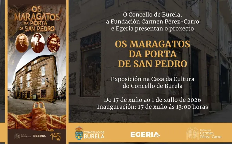 Burela acoge la exposición "Os Maragatos da Porta de San Pedro"