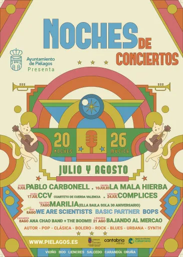 Piélagos celebra la VI edición de 'Noches de Conciertos' con artistas nacionales e internacionales