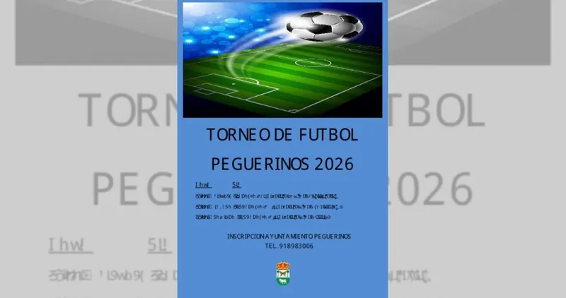 Peguerinos celebra su Torneo de Fútbol de Verano 2026