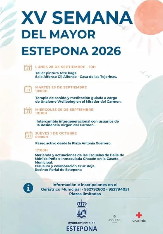 Estepona celebra la Semana del Mayor con actividades de bienestar y convivencia