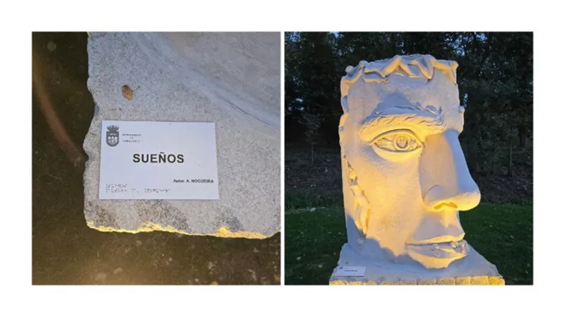 Carracedelo expone una escultura que evoca los sueños y la imaginación