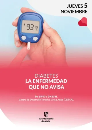 Adeje organiza un taller gratuito sobre prevención de la diabetes
