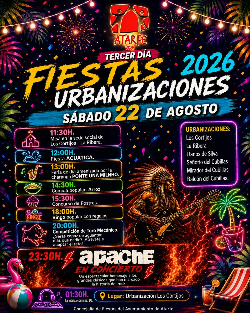 Atarfe celebra el Día Grande de las Fiestas de las Urbanizaciones con música y actividades