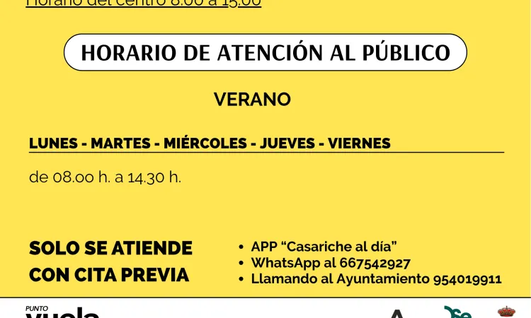 El Punto Vuela Guadalinfo de Casariche ajusta su horario de verano