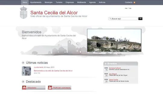 Santa Cecilia del Alcor estrena su portal municipal en internet