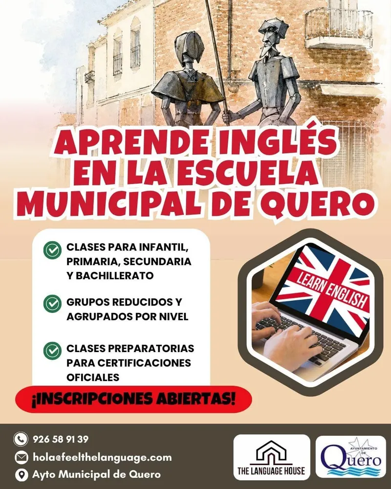 Abiertas las inscripciones para la Escuela Municipal de Inglés en Quero