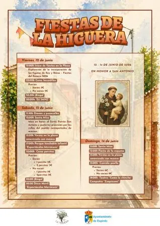La Higuera celebra las Fiestas de San Antonio del 12 al 14 de julio con actividades para todos los públicos