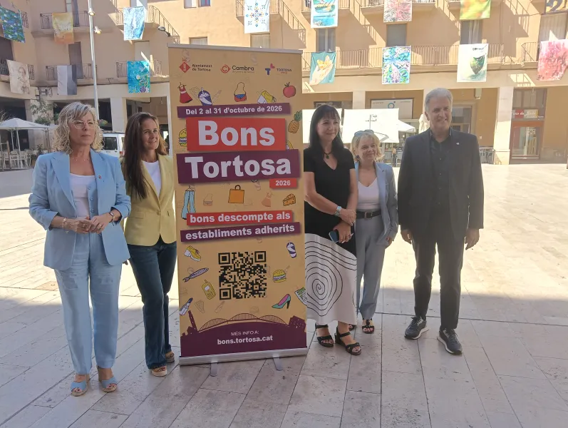 Tortosa lanza los Bons Tortosa 2026 con 200.000 euros para impulsar el comercio local