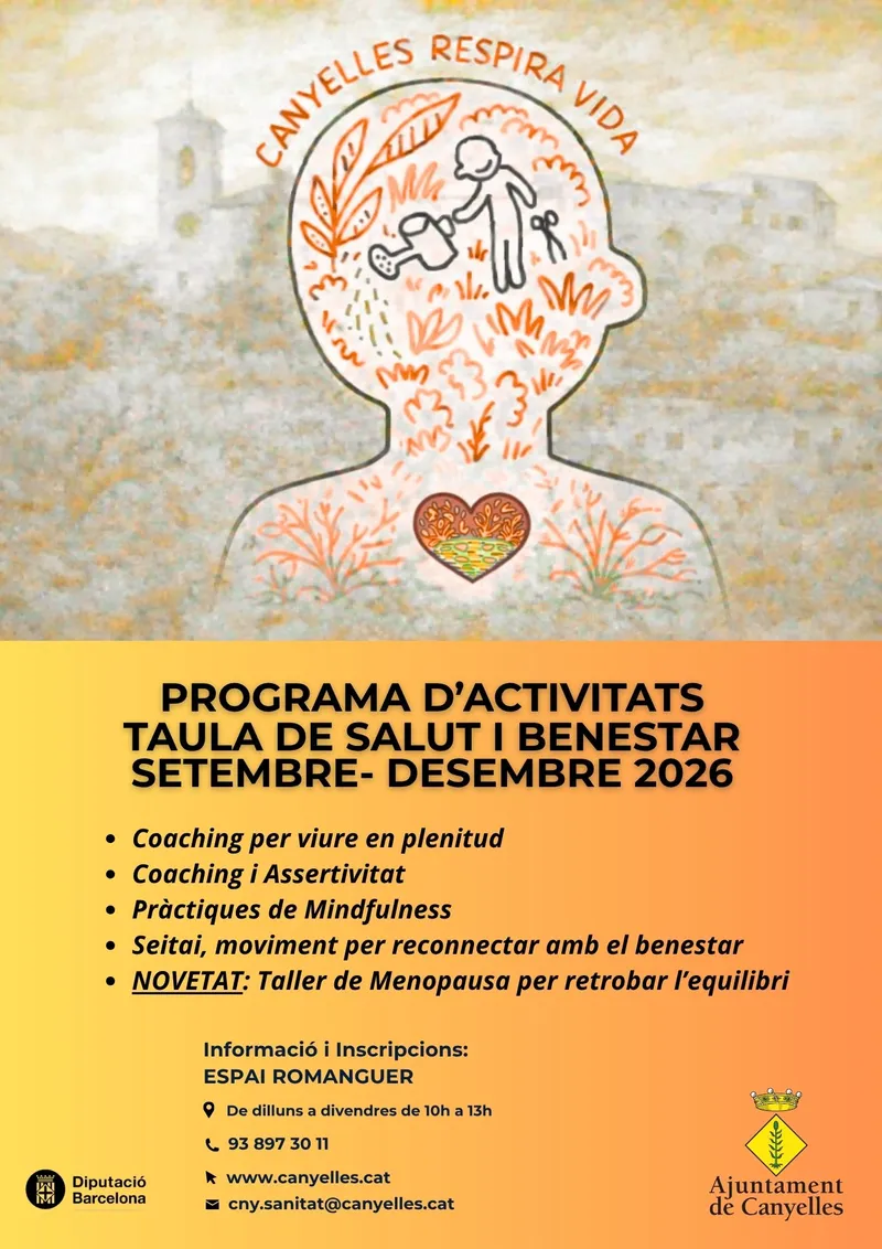 Canyelles respira Vida: Talleres de bienestar para el otoño 2026