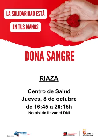 Riaza acoge una jornada de donación de sangre el 8 de octubre