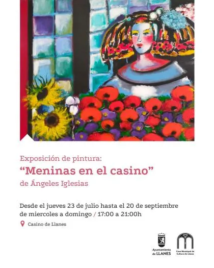 Ángeles Iglesias reinterpreta las Meninas en el Casino de Llanes