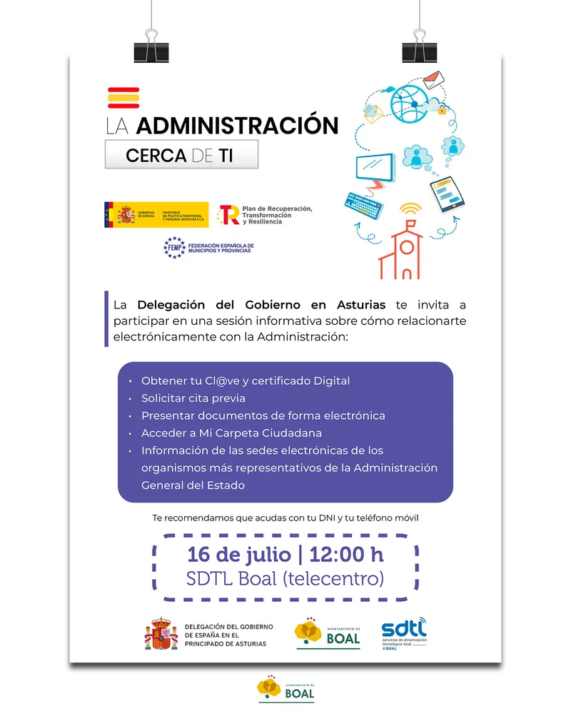 Boal enseña a sus vecinos a realizar trámites online con la Administración