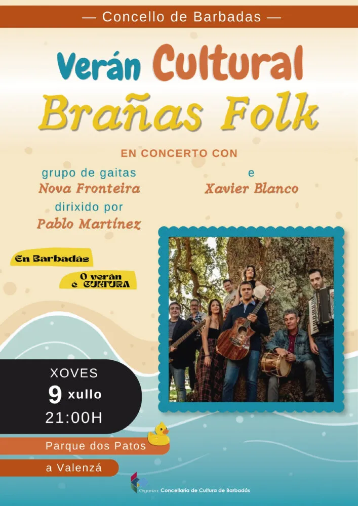Barbadás celebra el verano cultural con el concierto de Brañas Folk